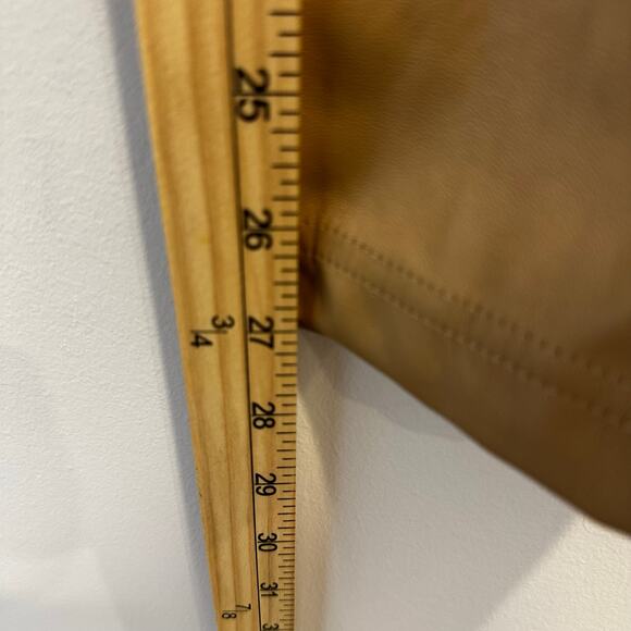 Nicole Miller Faux Leather High Rise Leggings Camel Brown Medium NWT - Picture 8 of 10